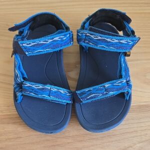 Teva Kids Navy and Bright Blue Strap Sandals